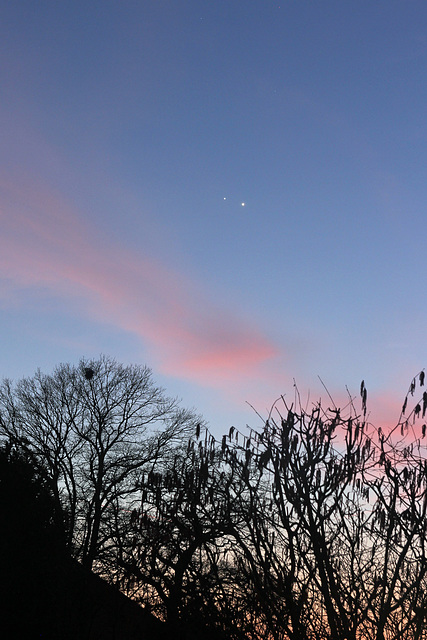 Venus and Jupiter