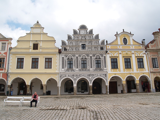 Telč, Old Town, Colourful Houses