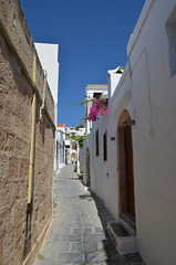 Rhodes, Narrow Street in Lindos