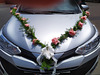 Wedding decoration of the car