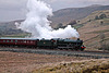 Stanier LMS class 6P Jubilee 45596 BAHAMAS with 1Z58 15.29 Carlisle - Keighley at Ais Gill 22nd February 2020.