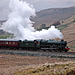 Stanier LMS class 6P Jubilee 45596 BAHAMAS with 1Z58 15.29 Carlisle - Keighley at Ais Gill 22nd February 2020.