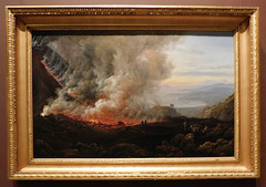 An Eruption of Vesuvius by Johan Christian Dahl in the Metropolitan Museum of Art, February 2020