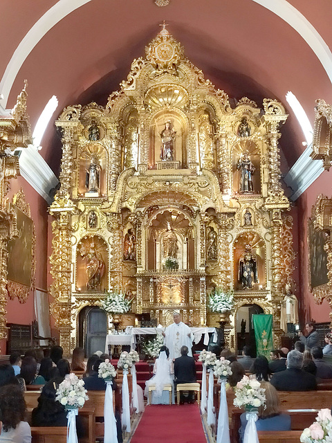 The wedding in the small church of Maria Magdalena