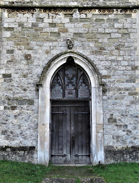 hythe church, kent, detail of c18 tower (4)