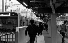 On the train platform