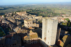 Italy, San Gimignano, Salvucci Twin Towers are Visible from the Top of Torre Grossa