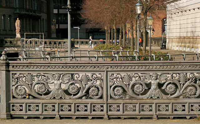 Geländer der Graskellerbrücke