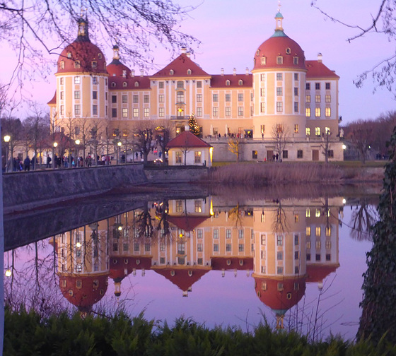 Schloss Moritzburg bei Dresden Weihnachten 2017