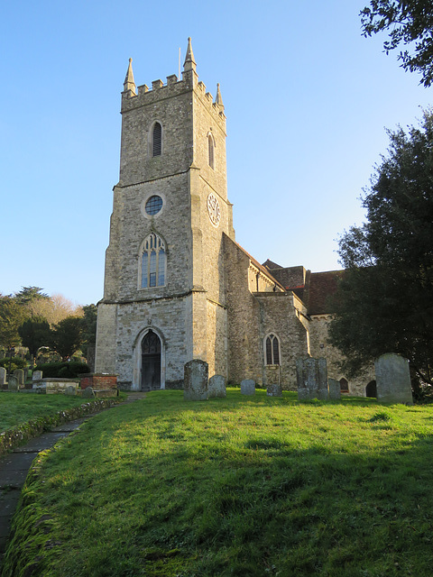 hythe church, kent, c18 rebuild of tower in 1751 (3)