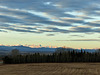 Early morning sunrise over the mountains