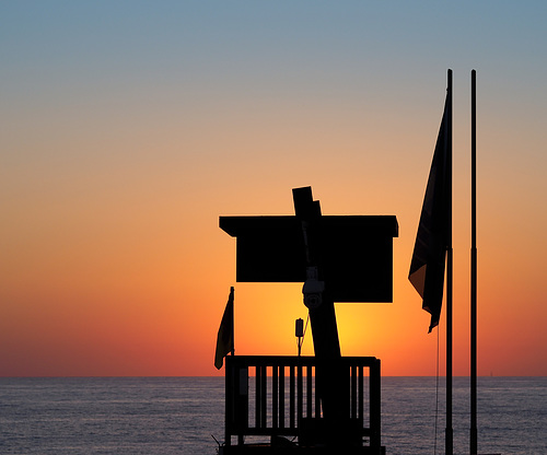 Lifeguard's sunset