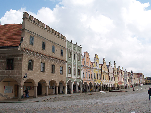 Telč, Old Town, Colourful Houses