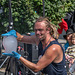 "Soap Bubble Artist" - Elias aus Belgien beim Hutfestival Chemnitz 2021