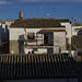 Rooftops in Baeza at sundown