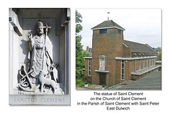 The statue of Saint Clement, East Dulwich 21 4 2005