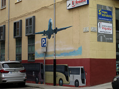 Commercial street art.