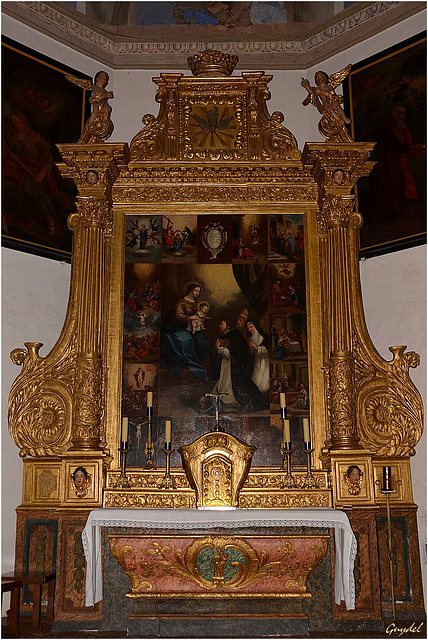 L'autel de l'église St Barthélémy à Montauroux (Var)