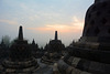 Indonesia, Java, Sunrise over Borobudur Temple