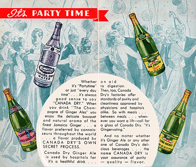 "When It's Party Time It's Canada Dry Time!" (2), c1930