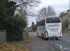 DSCF5474 Whippet Coaches (National Express contractor) NX21 (BL17 XAZ) in Mildenhall - 20 Nov 2018