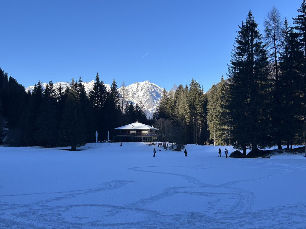 Fun at the frozen lake.