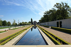 American cemetery looking towards the chapel