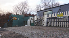 The platform at restored Cromdale Railway station.