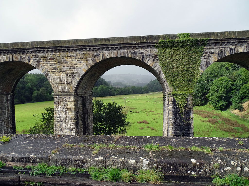 Chirk viaduct from aqueduct