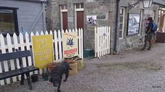 The platform at restored Cromdale Railway station.
