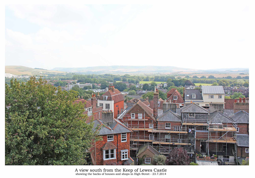 South from Lewes Castle 23 7 2014