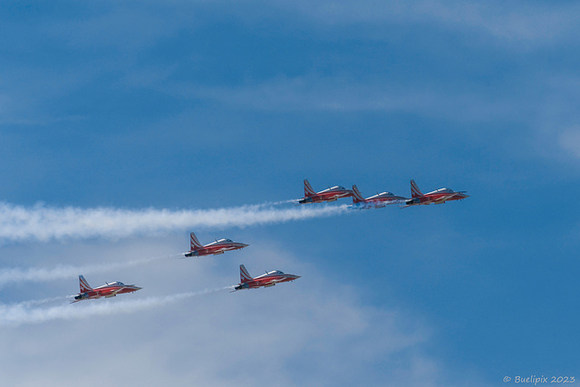 'Patrouille Suisse', die Kunstflugstaffel der Schweizer Luftwaffe (© Buelipix)