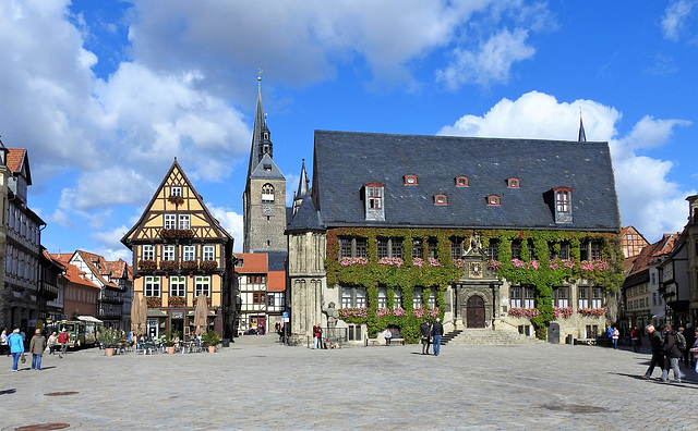 Rathaus Quedlinburg und Marktkirche St. Benediktii