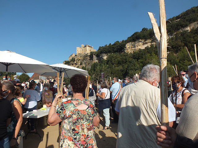 Manifestation à Beynac