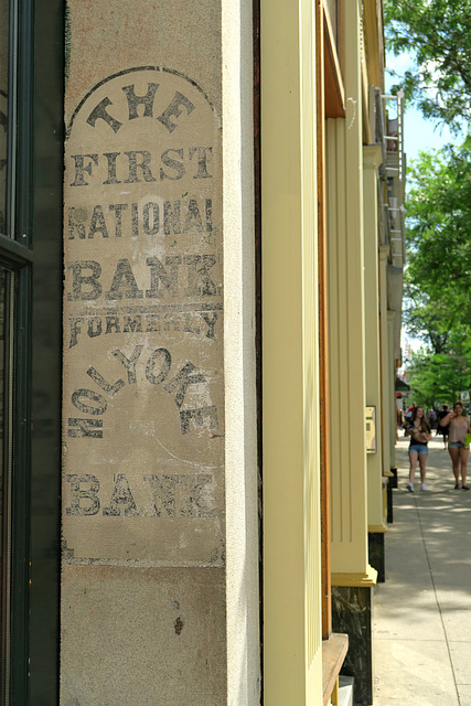 First National Bank ghostsign