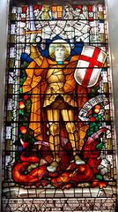 Detail of Stained Glass, St Andrew's Church, Highbridge Road, Netherton, Dudley, West  Midlands