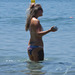 in the water