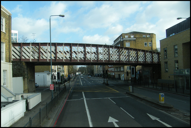 abandoned Limehouse railway bridge