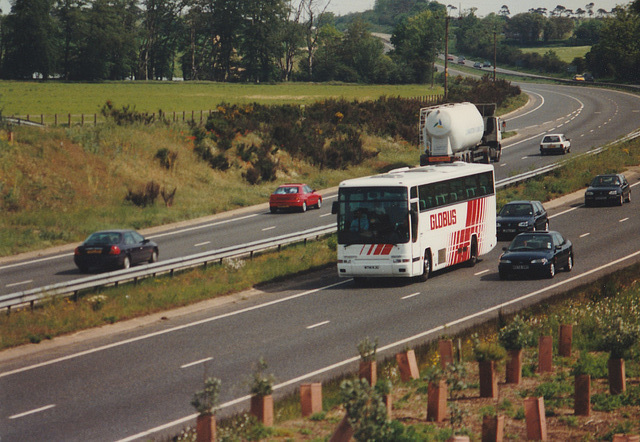 Ambassador Travel 139 (M741 KJU) on the A11 at Red Lodge – 26 May 1997 (357-2)