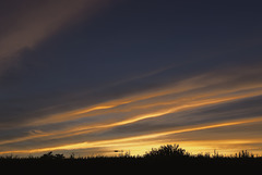 Quand le ciel d'Anjou s'enflamme.