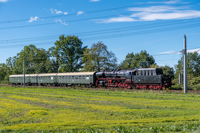 Sonderzug mit 50 3648-8 auf der Rückfahrt nach Chemnitz