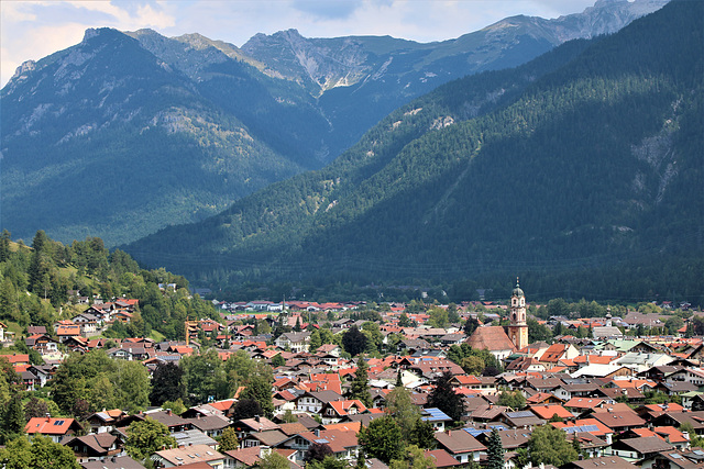 Blick auf Mittenwald