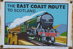Advertising billboards at Cromdale Railway Station (restored)