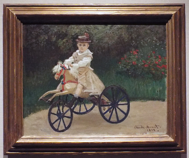 Jean Monet on his Hobby Horse by Monet in the Metropolitan Museum of Art, July 2018