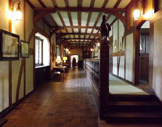 Hallway in Coe Hall at Planting Fields, May 2012
