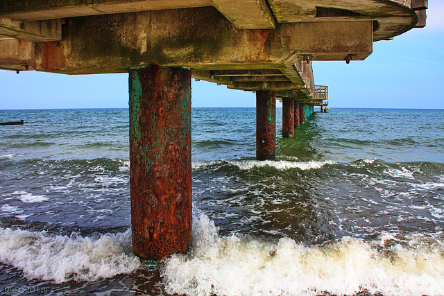 Heiligendamm, unter der Seebrücke