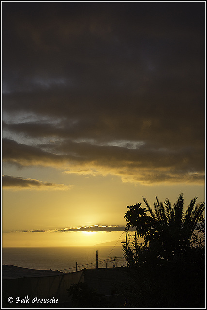Sonnenuntergang neben Gomera