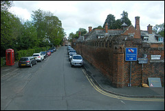 signage clutter by the palace wall