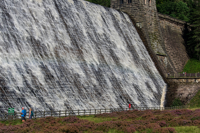 Derwent Dam overflowing