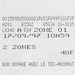 TEC bus ticket issued in Tournai, Belgium - 17 Sep 1997